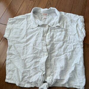 Cat & Jack Short Sleeved Linen Shirt